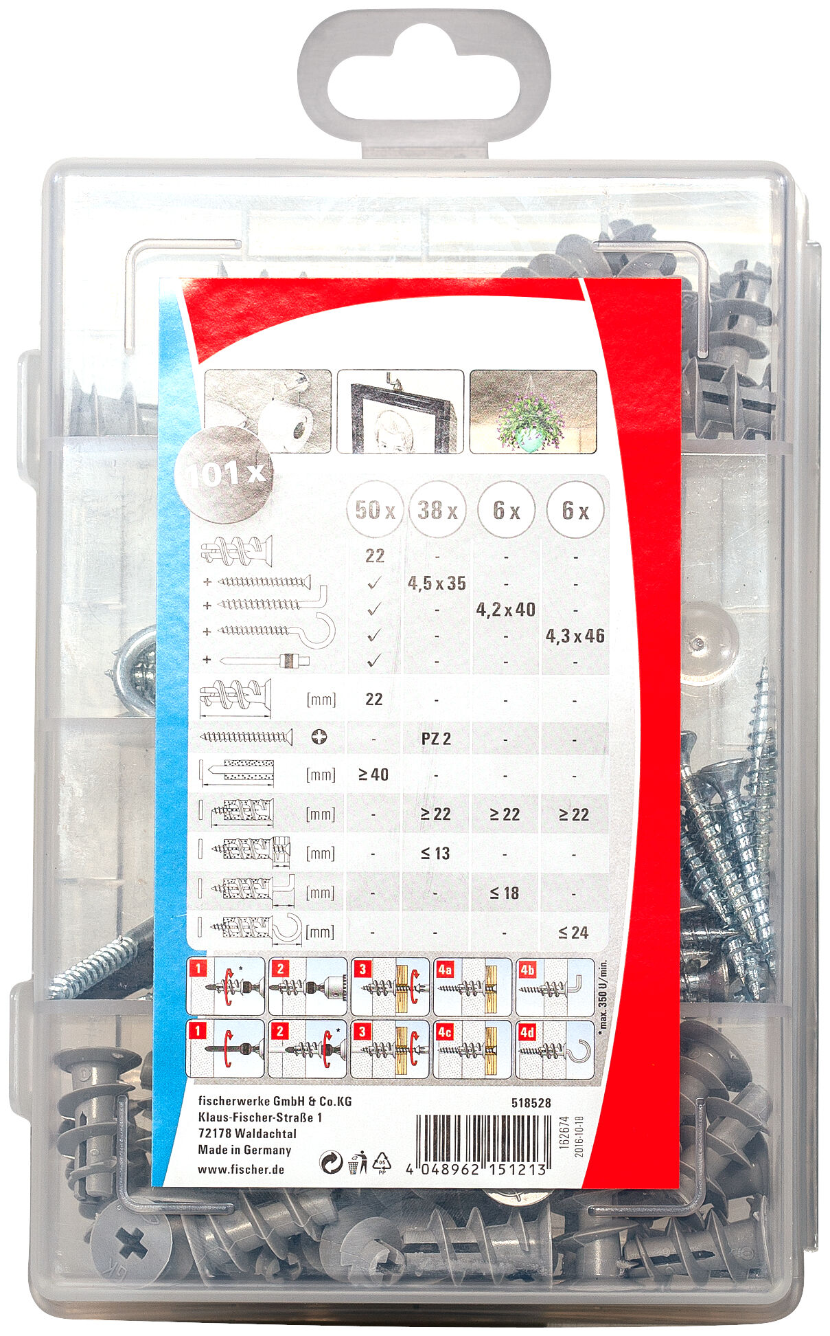 Packaging: "fischer Profi-Box GK"