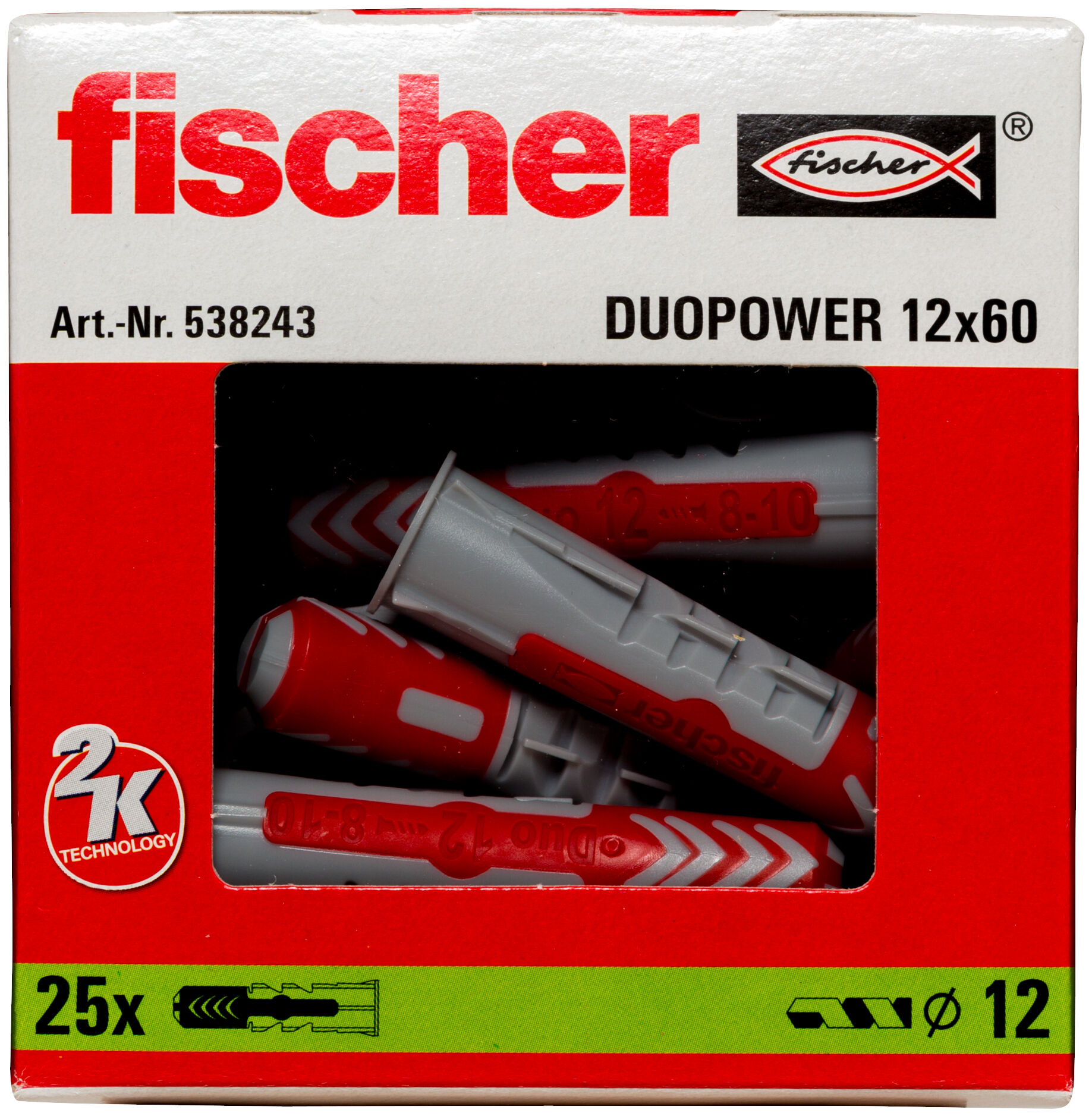 Packaging: "fischer DuoPower 12 x 60"