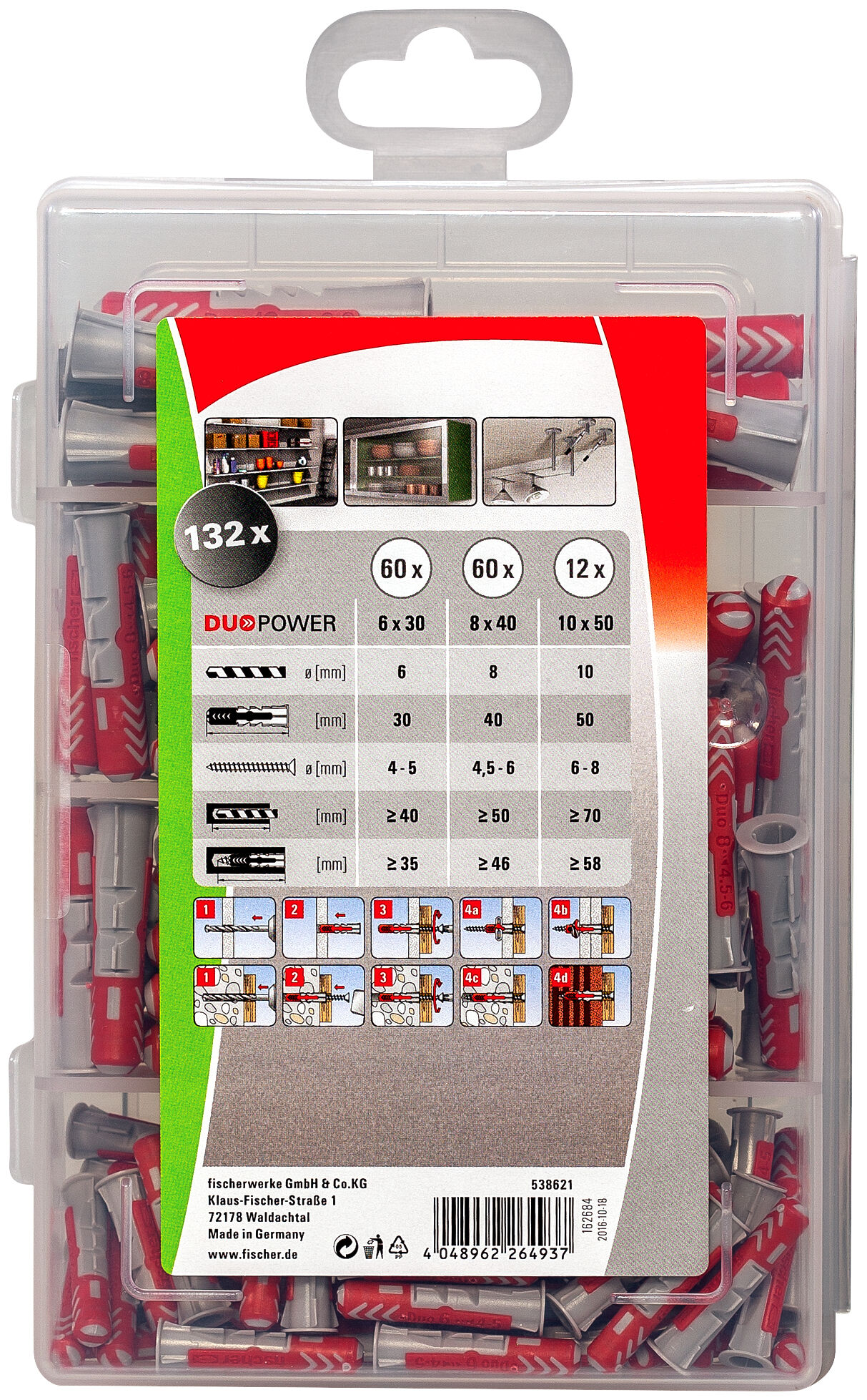 Packaging: "fischer Profi-Box DuoPower"