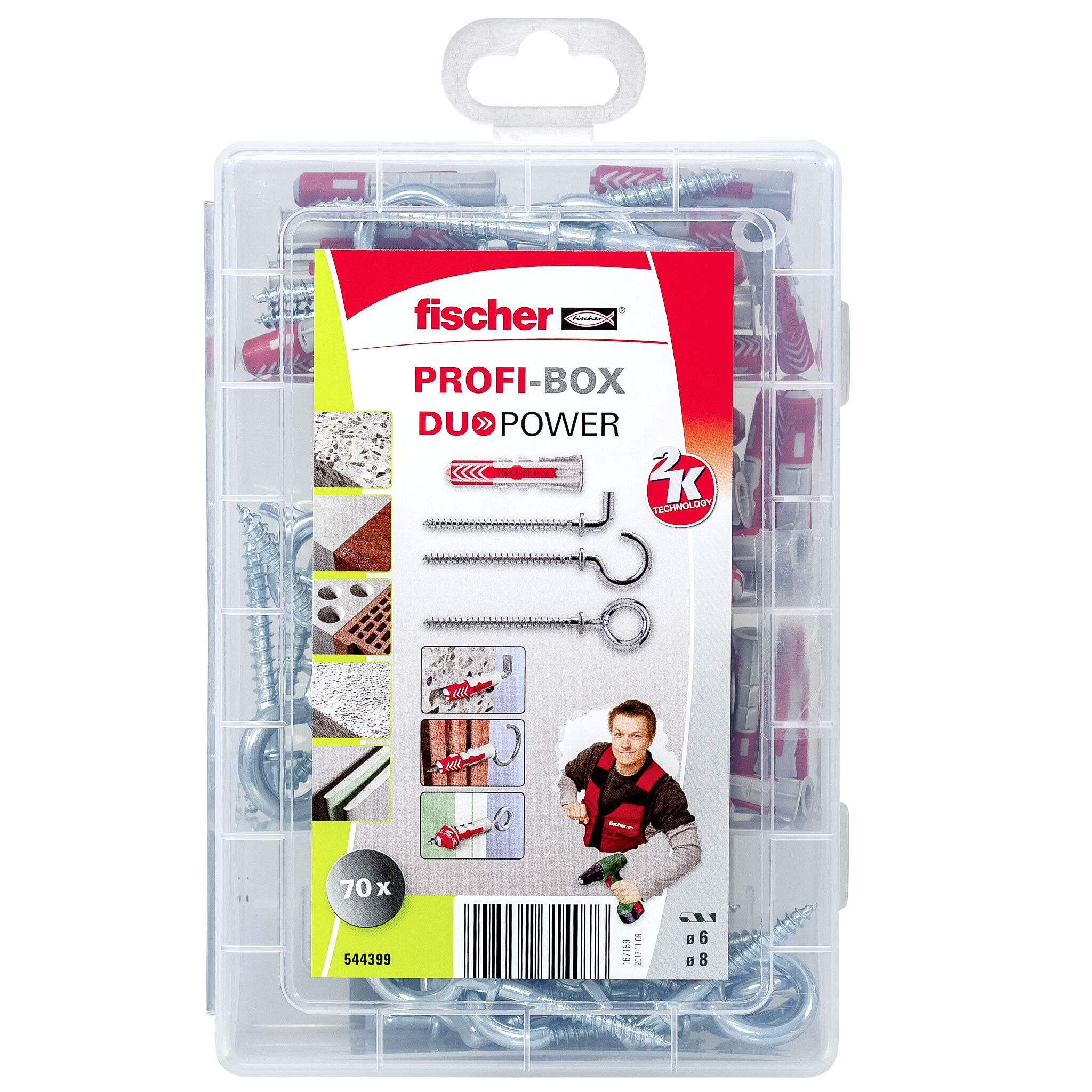 Packaging: "fischer Profi-Box DuoPower + Hooks"