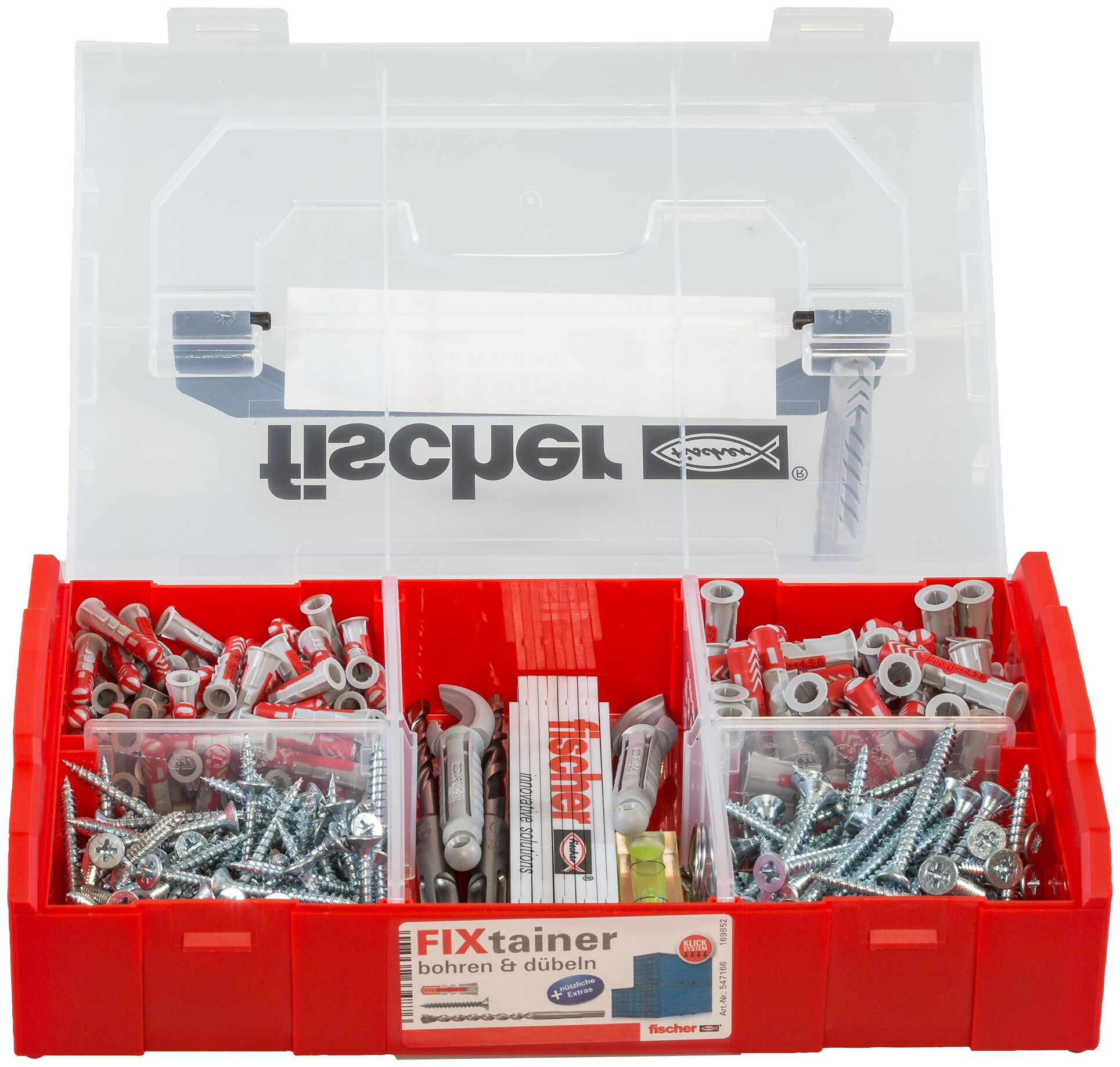 Produktbild: "fischer FixTainer - bohren und dübeln (306 Teile)"