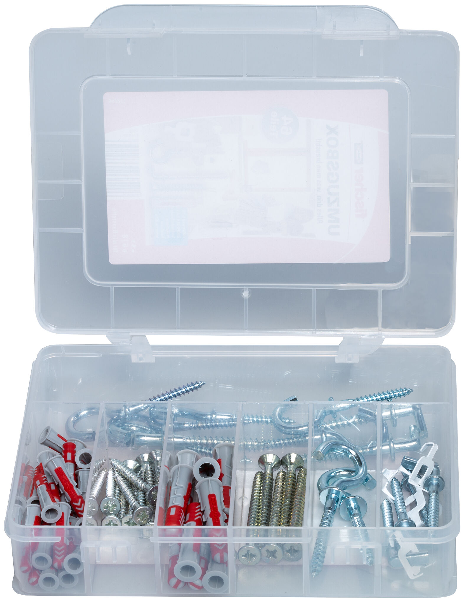 Produktbild: "fischer Umzugsbox DuoPower 6, 8 (64 Teile)"