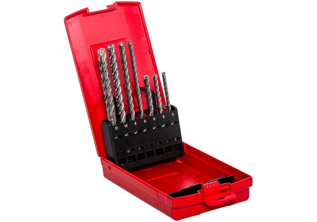 Balení: "Sada fischer příklepových vrtáků Quattric II 5 - 12 mm"