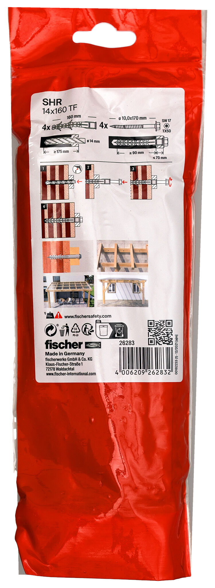 Packaging: "SHR 14x160 SS/4B"