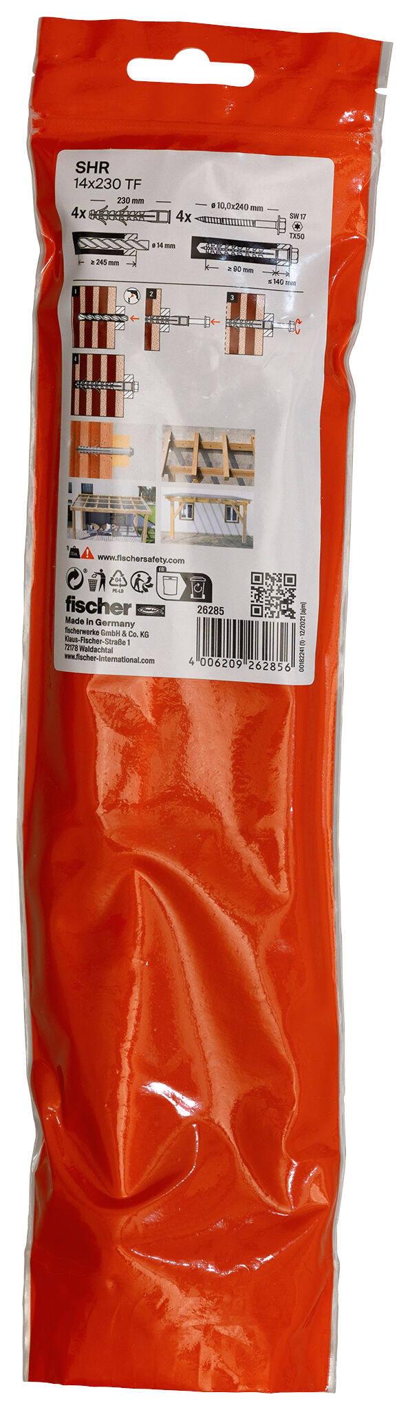 Packaging: "SHR 14x230 SS/4B"