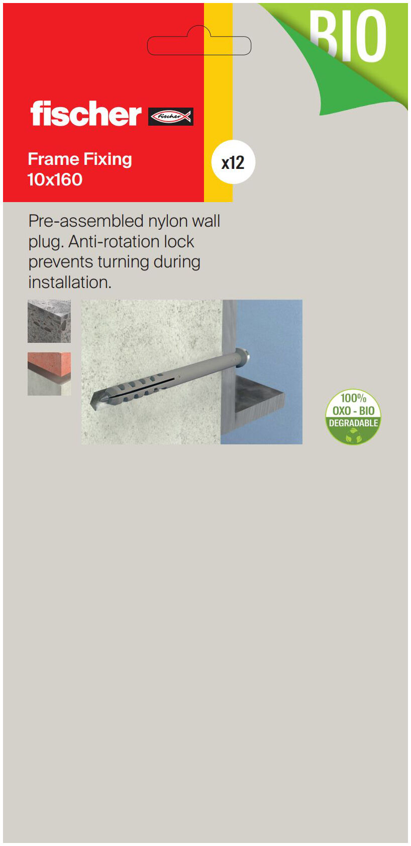 Packaging: "Frame Fixings 10x160"