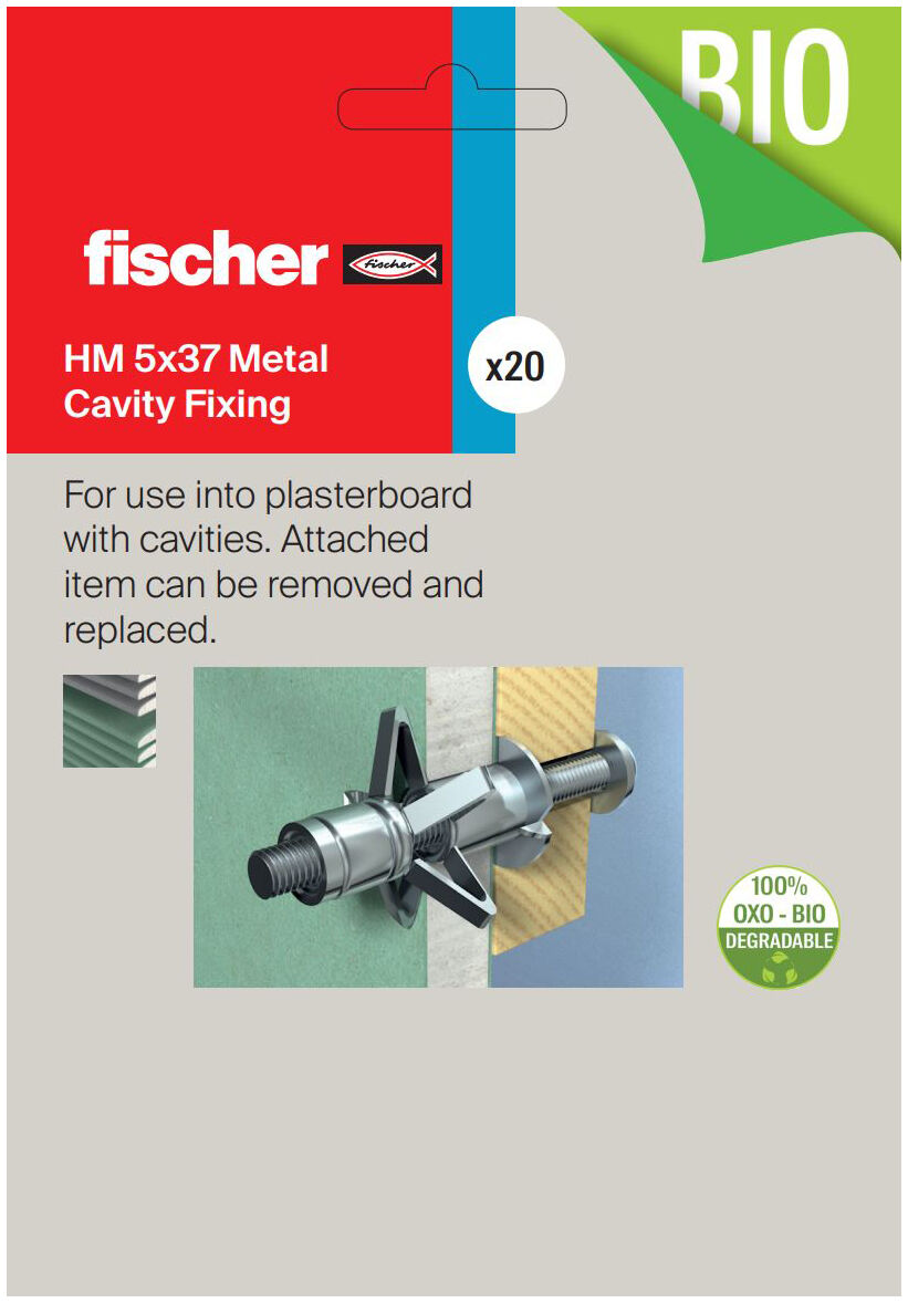Packaging: "fischer Metal cavity fixing HM 5 x 37"