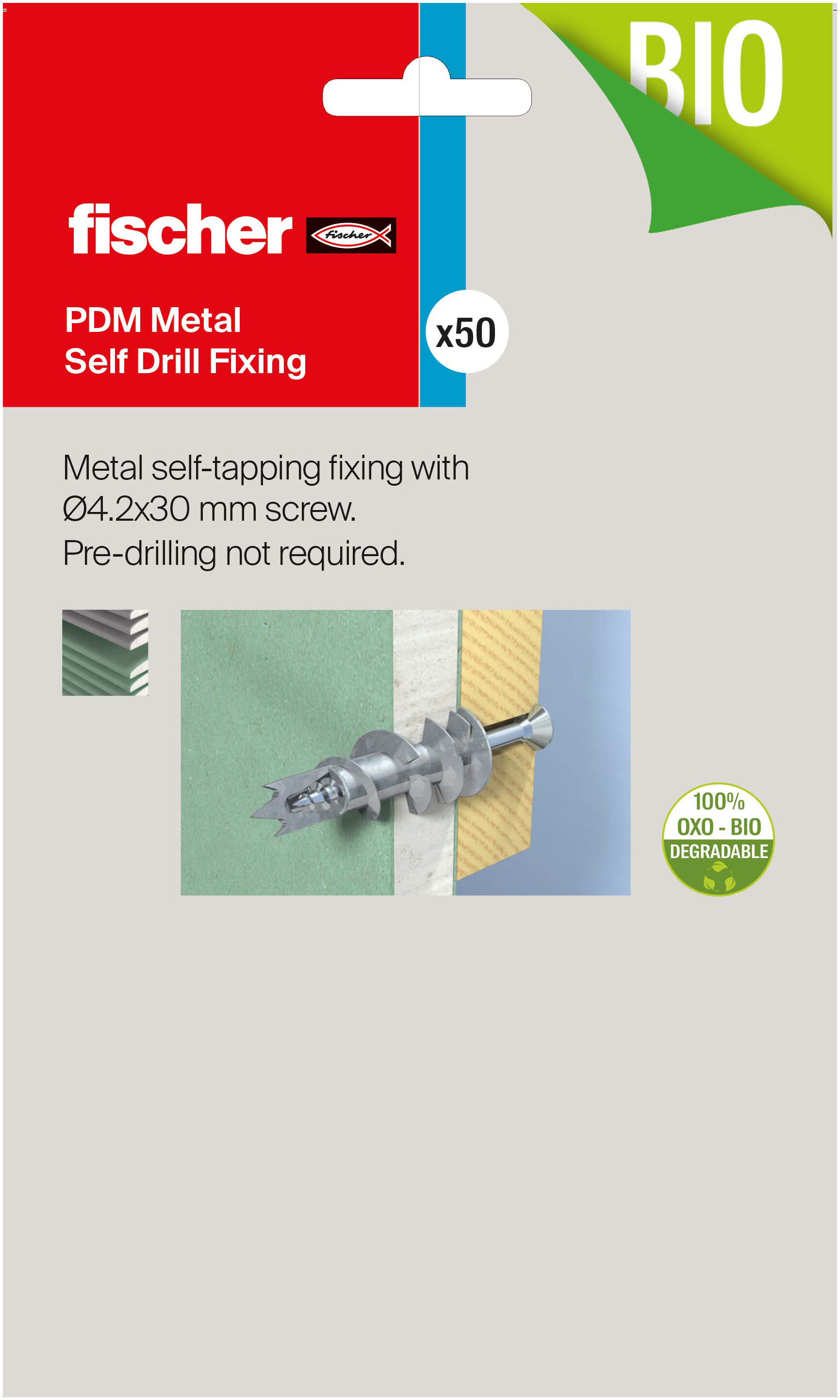 Packaging: "PDM Metal Self Drill Fixing"