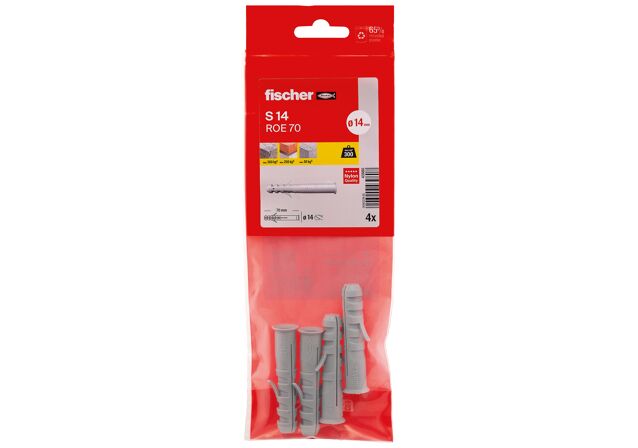 Packaging: "Cheville S 14 ROE 70 /4B pour échafaudage de pied"