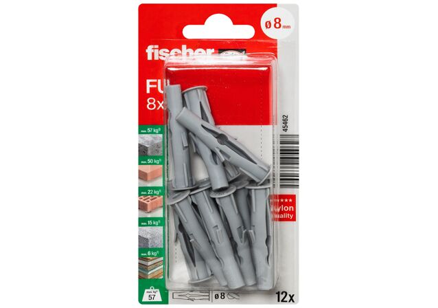 Packaging: "fischer Cheville universelle FU 8 x 50"
