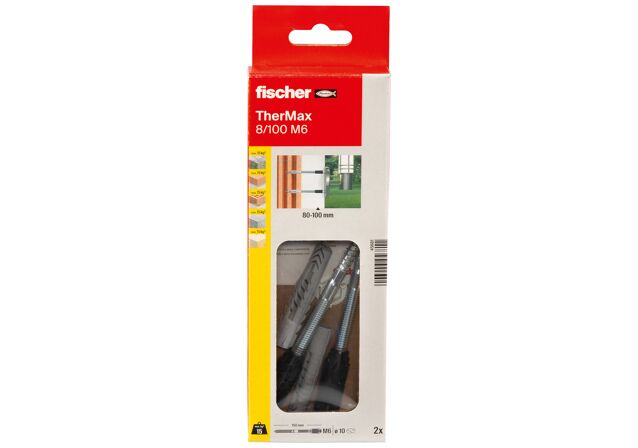 Packaging: "fischer stand-off installation TherMax 8/100 M6 (2)"