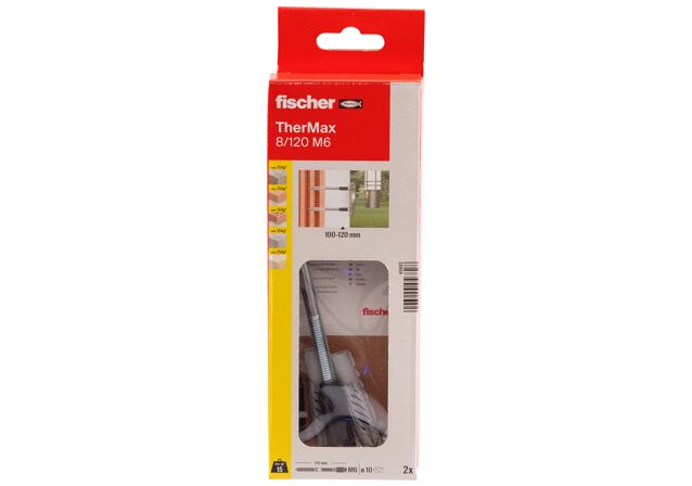 Packaging: "fischer stand-off installation TherMax 8/120 M6 (2)"