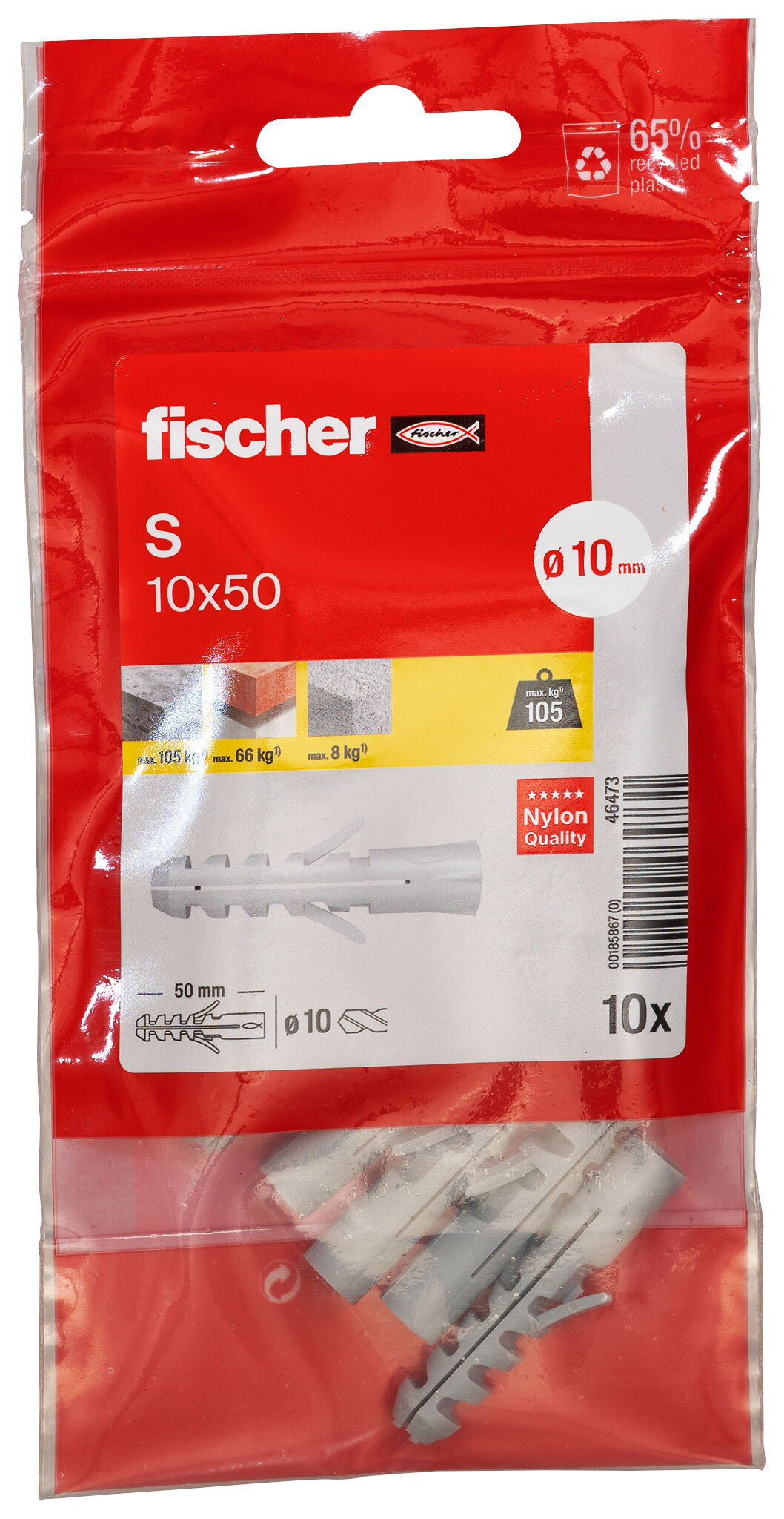 Packaging: "Cheville nylon S 10-10/sachet"