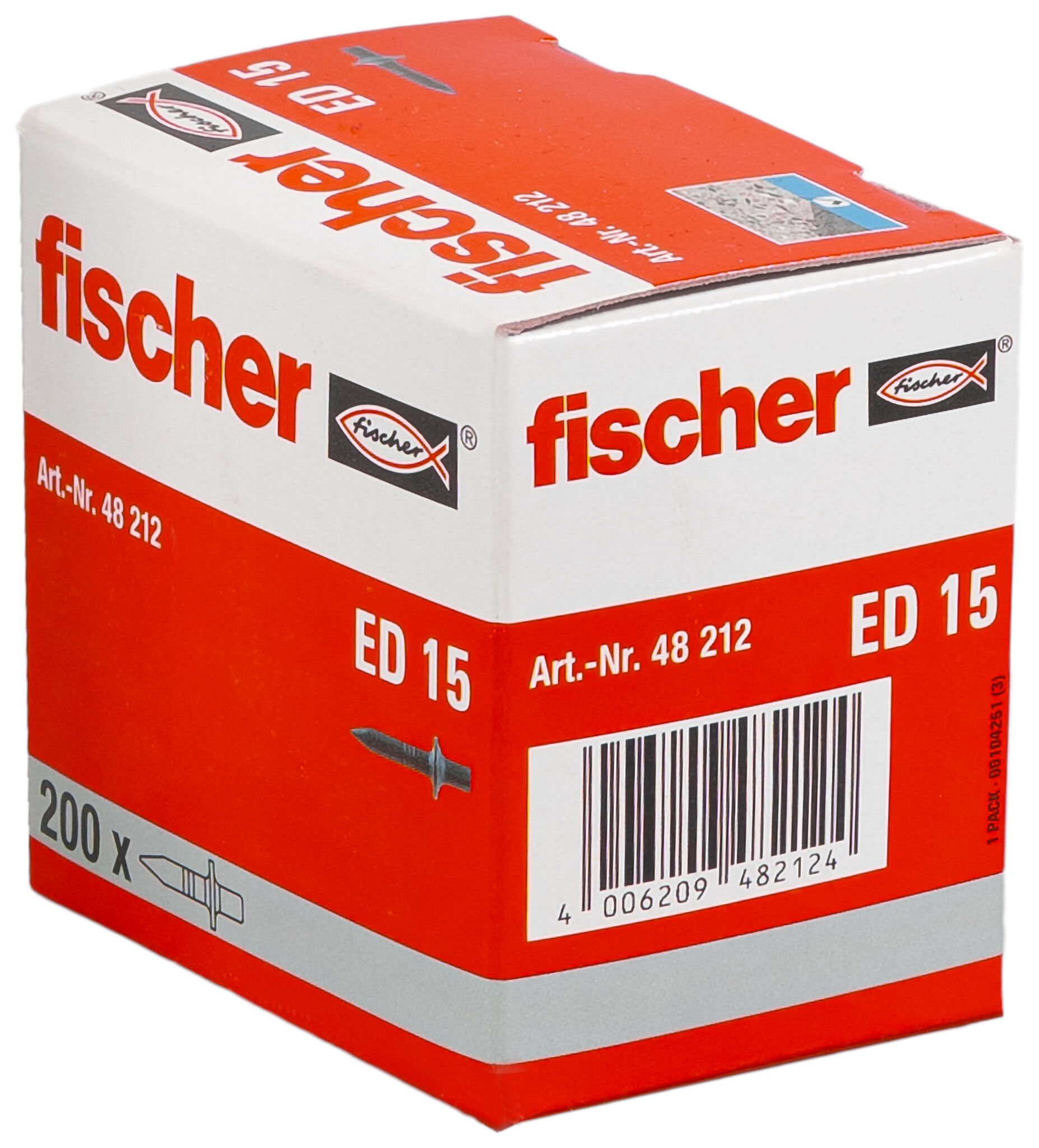 Packaging: "fischer Inslagnagel ED 15"