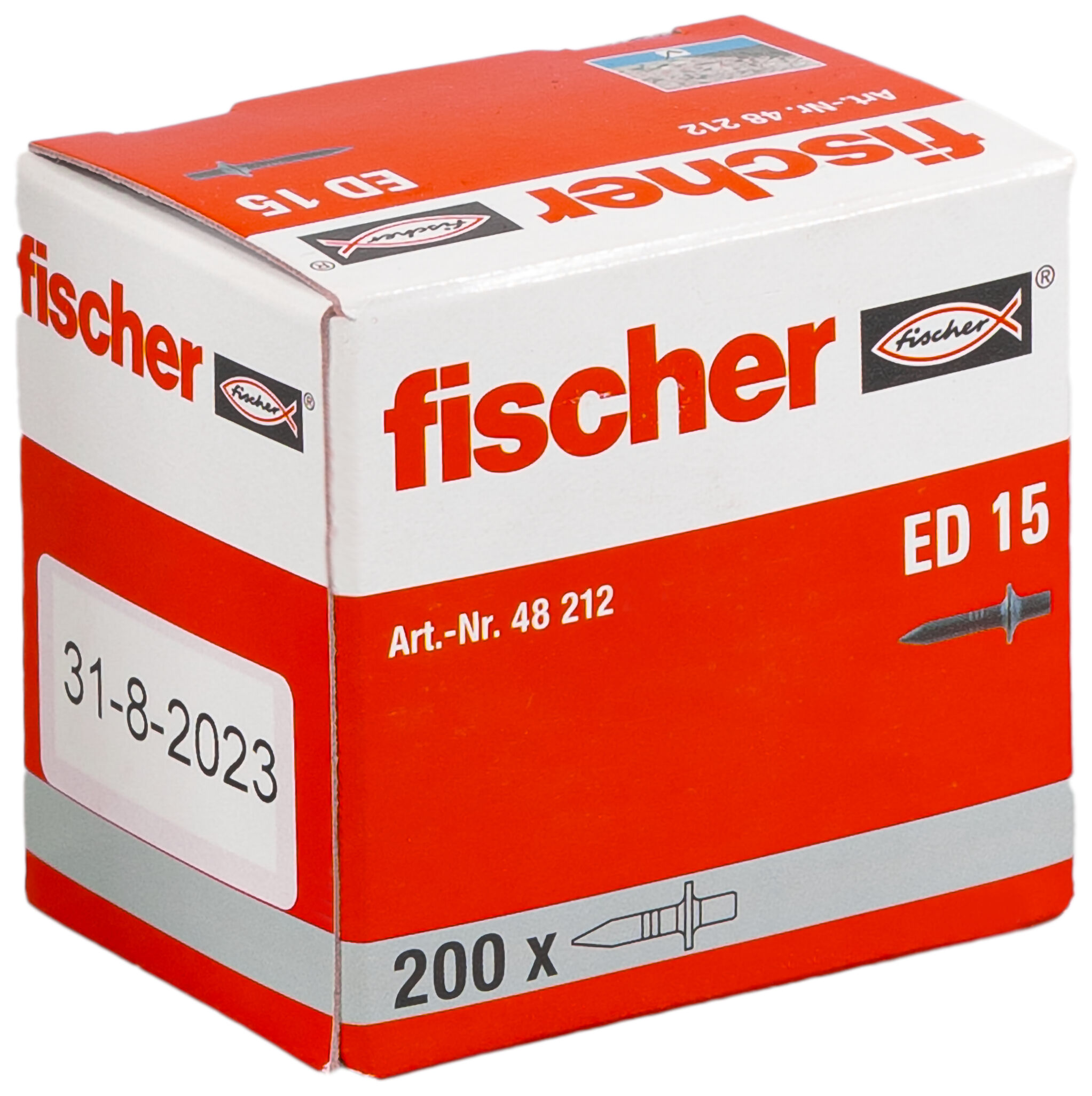 Packaging: "fischer Inslagnagel ED 15"