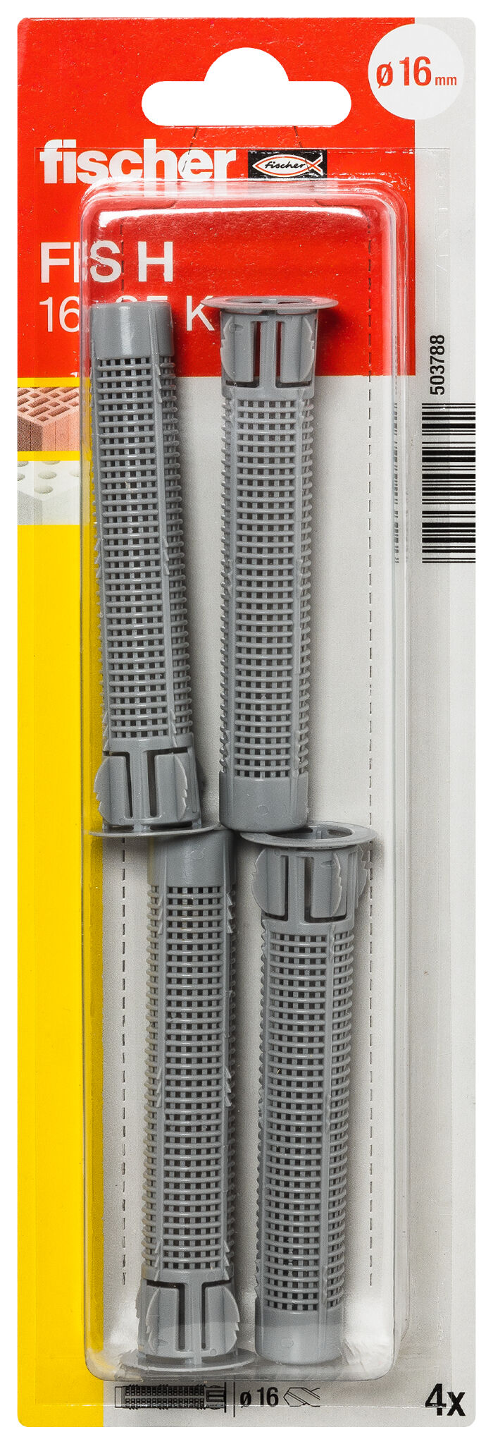 Packaging: &quot;fischer Injection anchor sleeve FIS H 16 x 85 K plastic SB-card&quot;