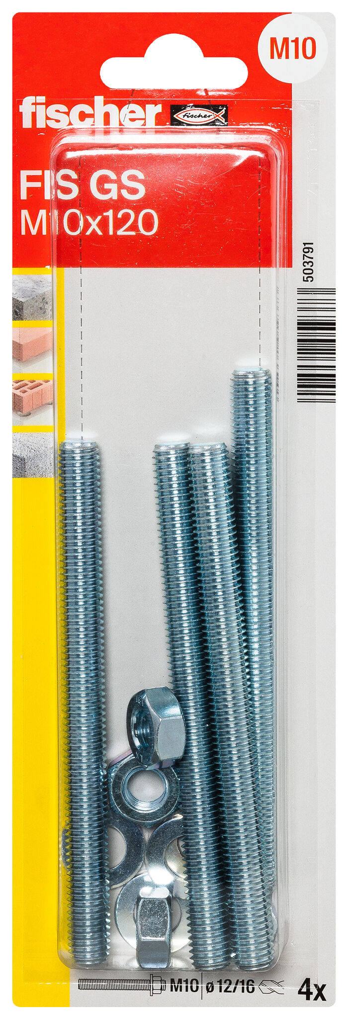 Verpackung: "fischer Gewindeanker FIS GS M10 x 120 K"
