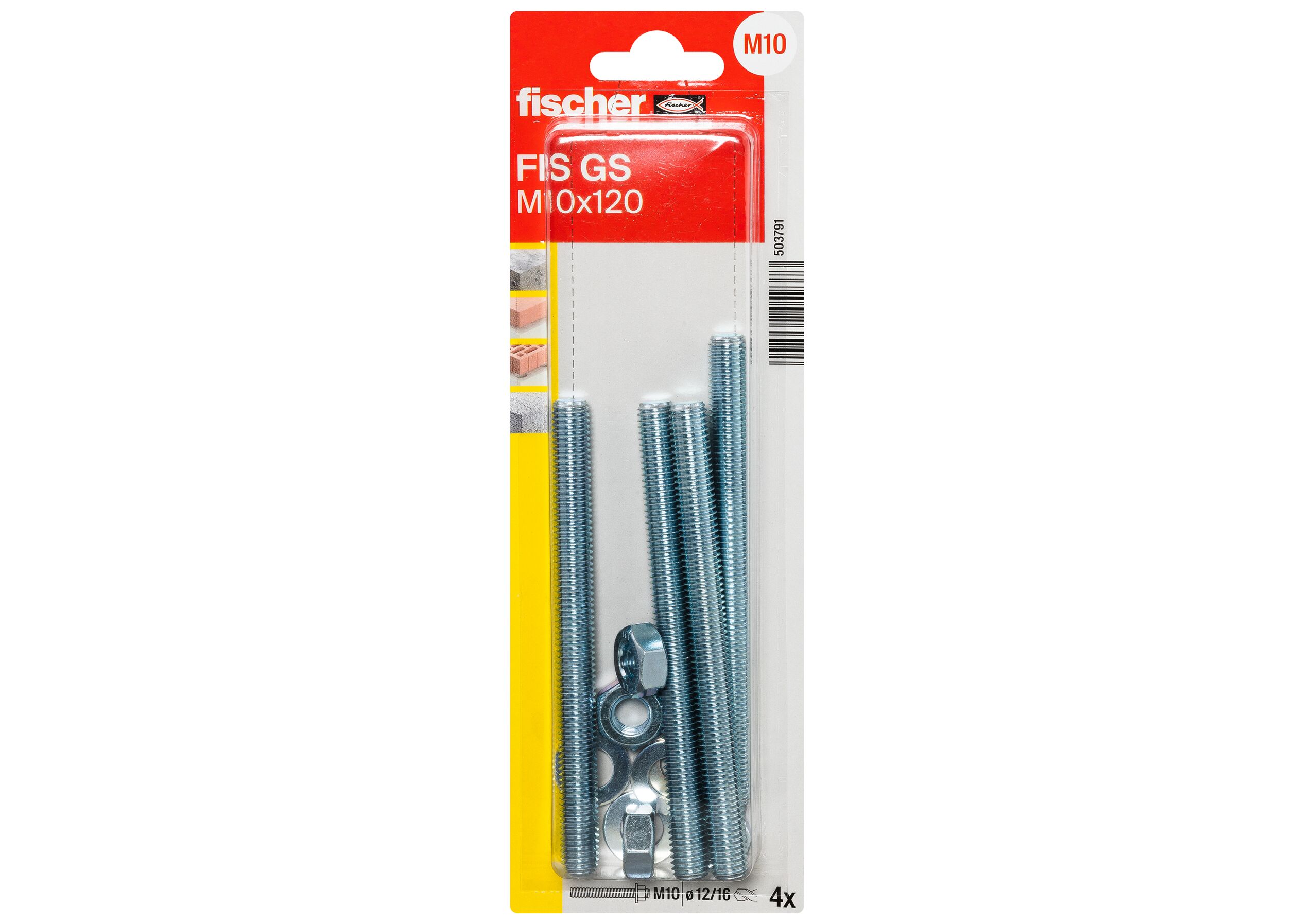 Threaded Rod Injection Device fischer Injection threaded anchor FIS GS M10 x 120 K