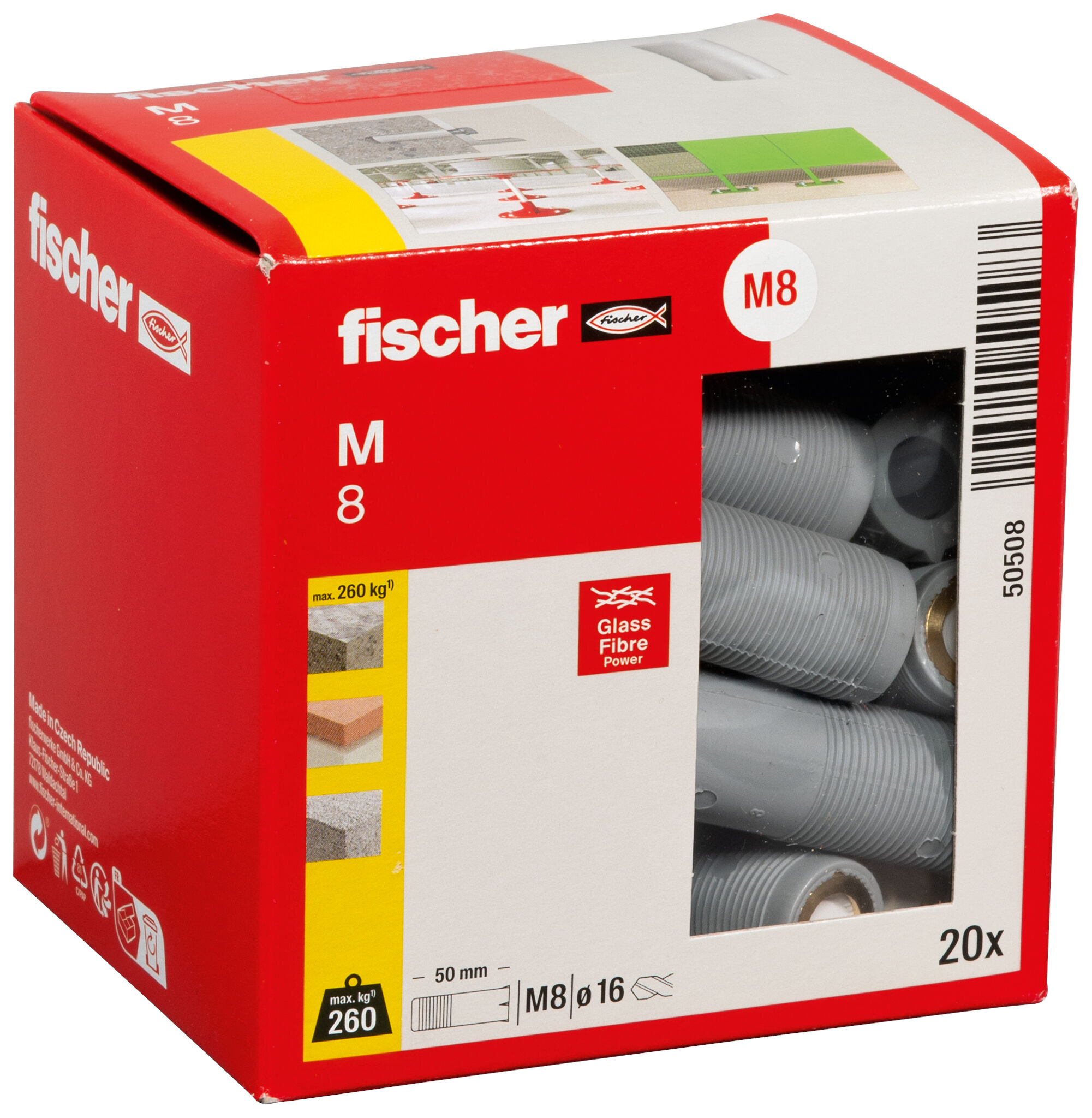 Packaging: "fischer anchor M 8"