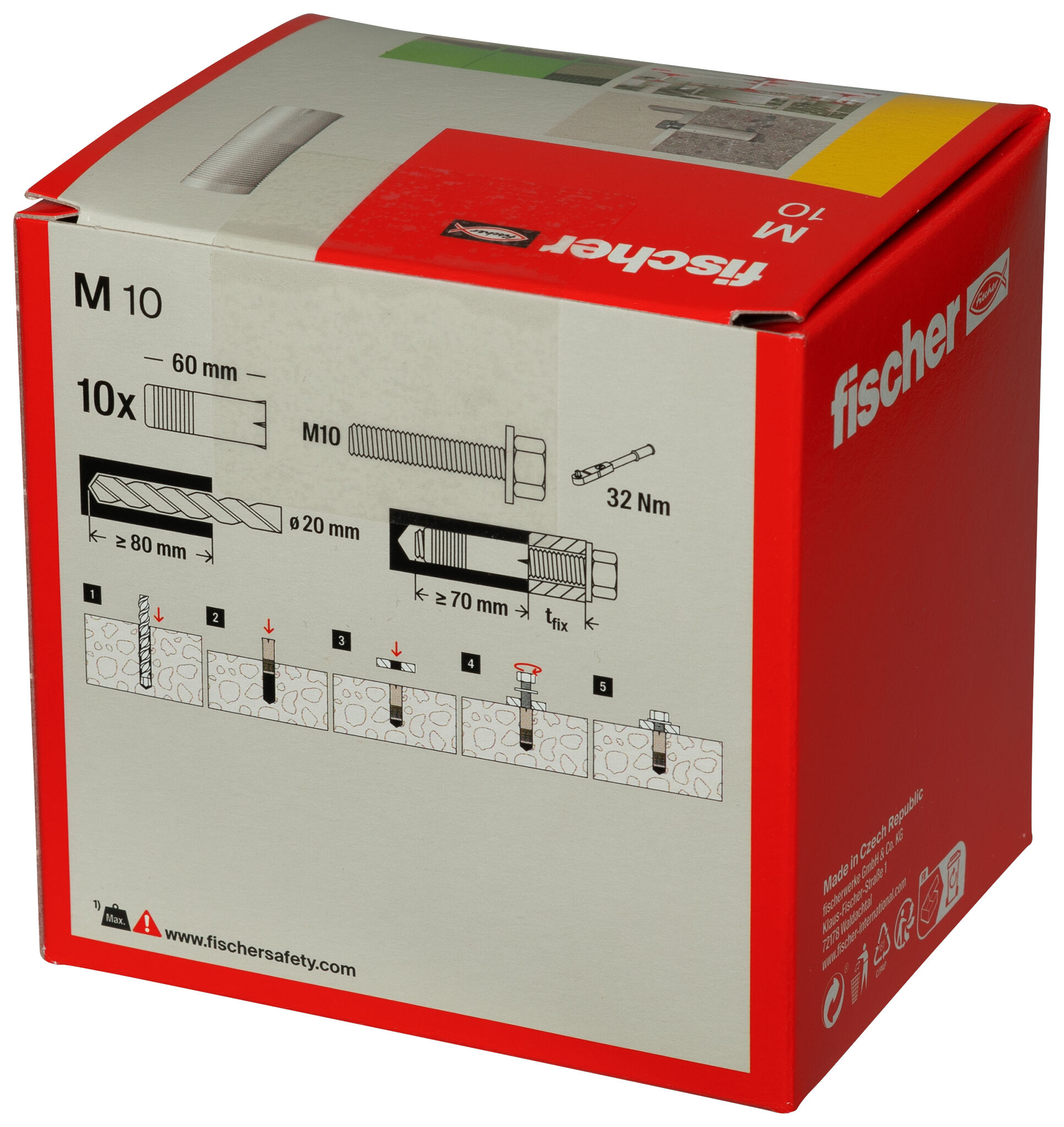 Packaging: &quot;fischer anchor M 10&quot;