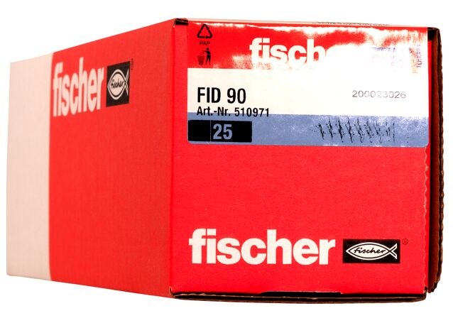 Packaging: "Fijación autoperforante en material aislante fischer FID 90"