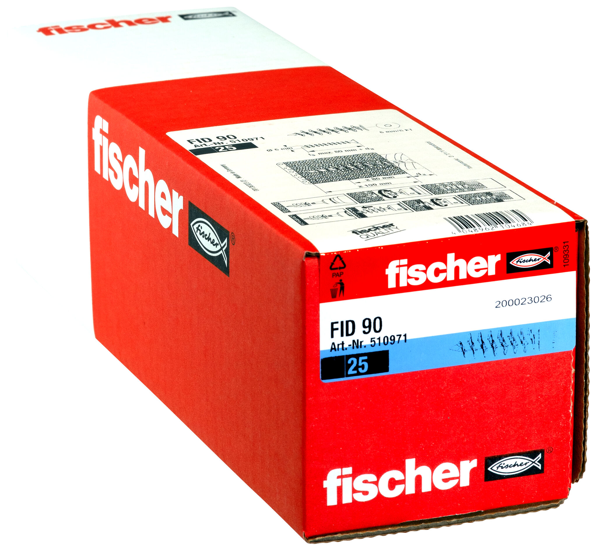 Packaging: "fischer Insulation fixing FID 90"