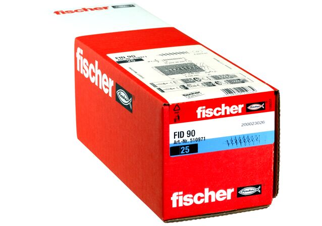 Packaging: "Fijación autoperforante en material aislante fischer FID 90"