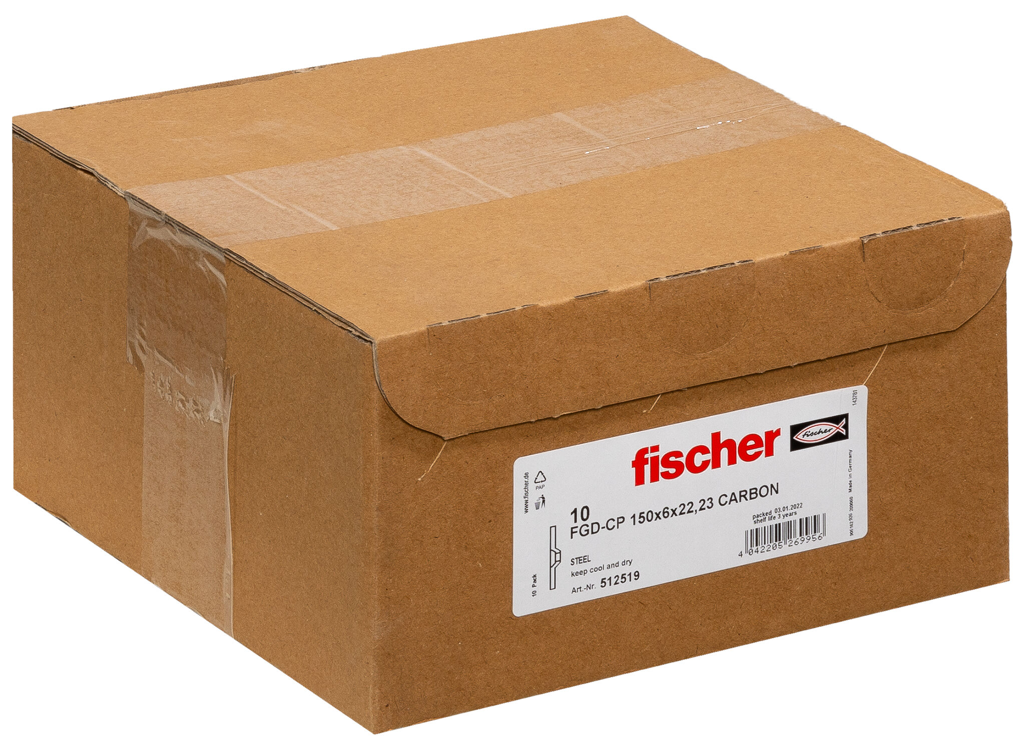 Packaging: "fischer brúsny kotúč FGD-CP 150 x 6,0 x 22,23 CARBON"