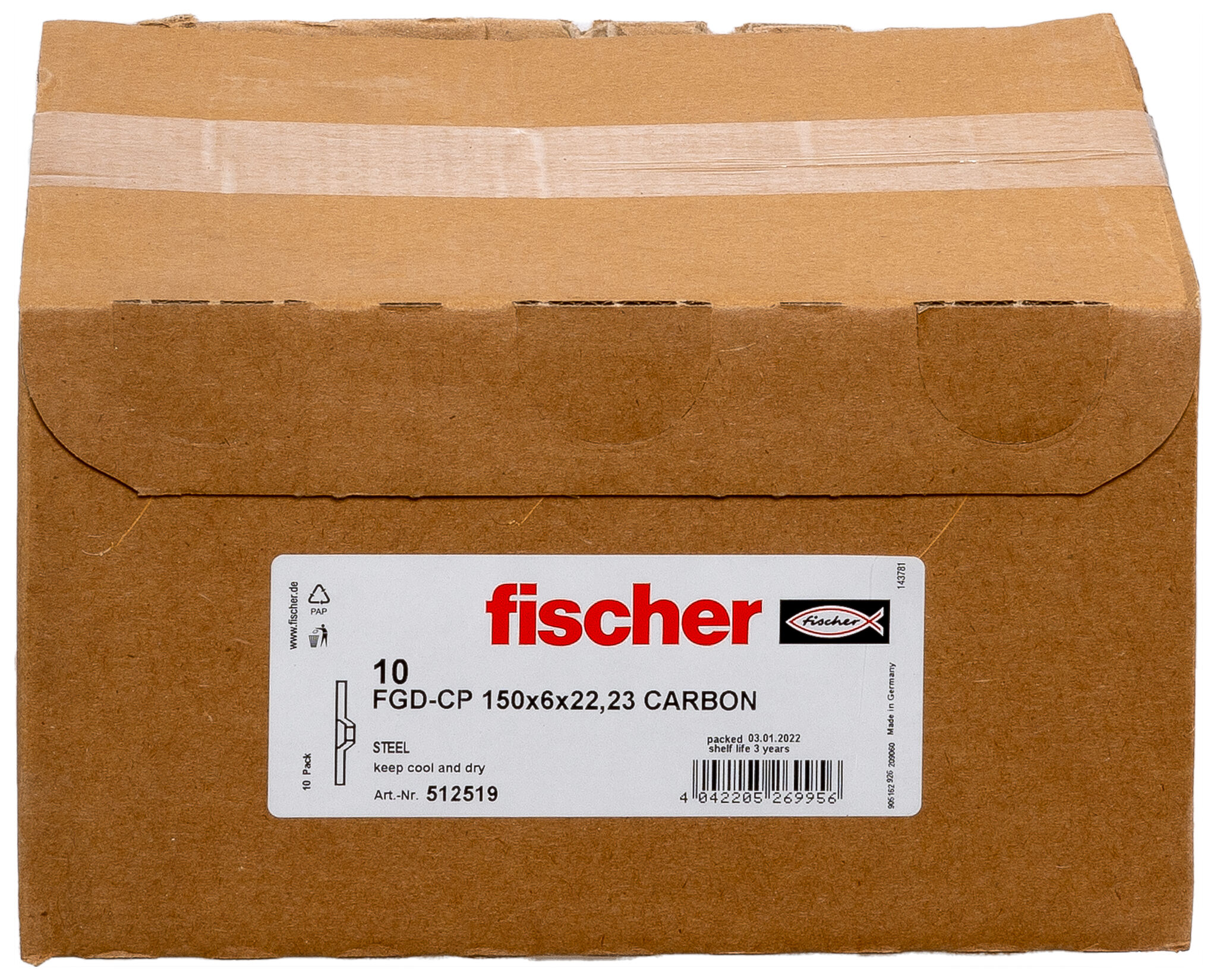 Packaging: "fischer brúsny kotúč FGD-CP 150 x 6,0 x 22,23 CARBON"