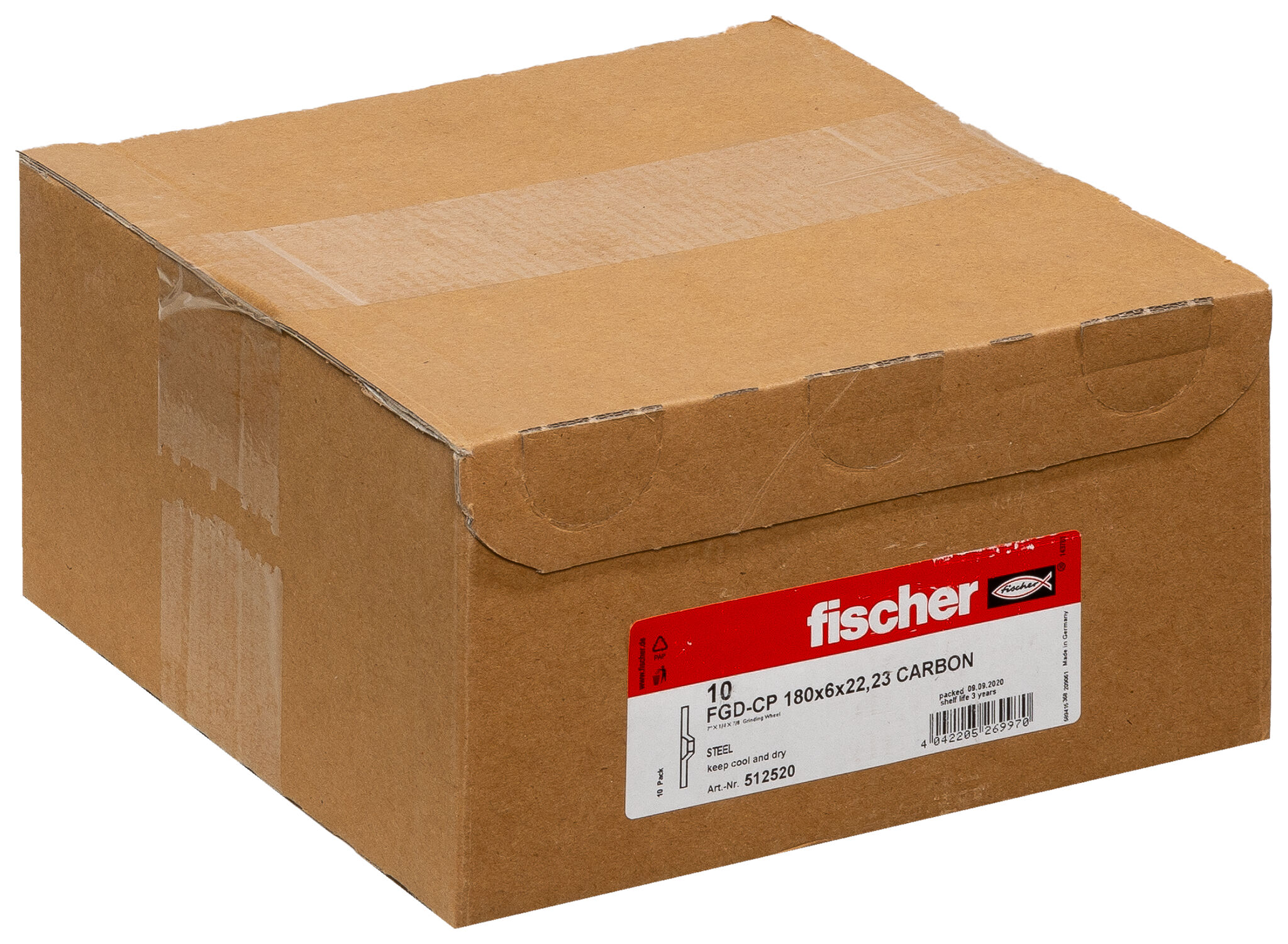 Confezione: "disco abrasivo FGD-CP 180 x 6,0 x 22,23 CARBON"