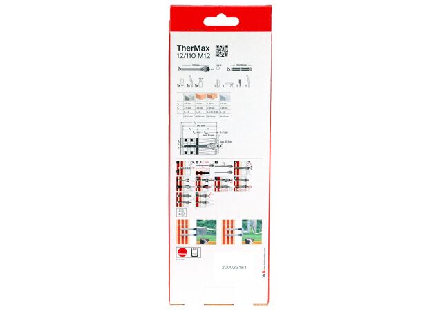 Verpackung: "fischer Abstandsmontagesystem TherMax 12/110 M12 gvz"