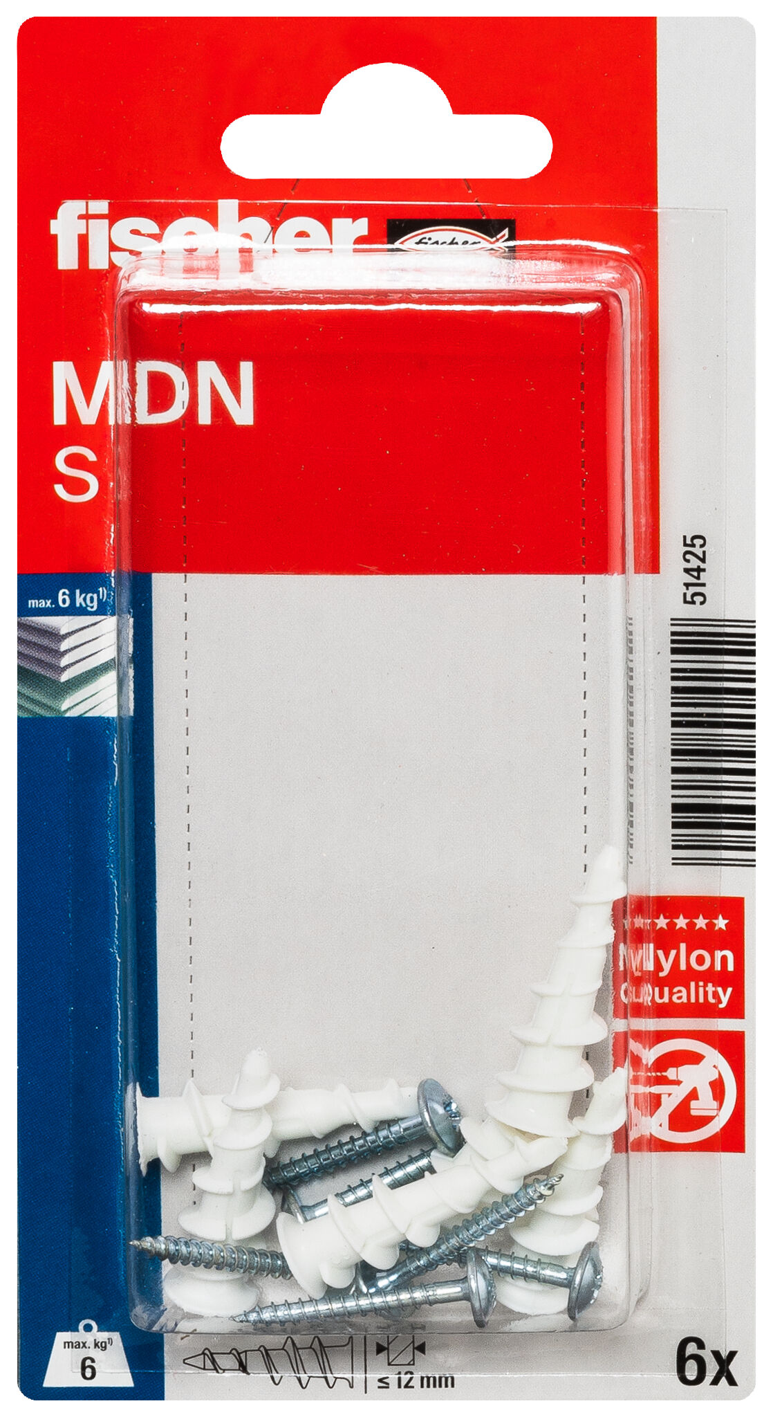 Product Picture: "Дюбель для гипсокартона с наконечником для сверлам MDN S K NV"