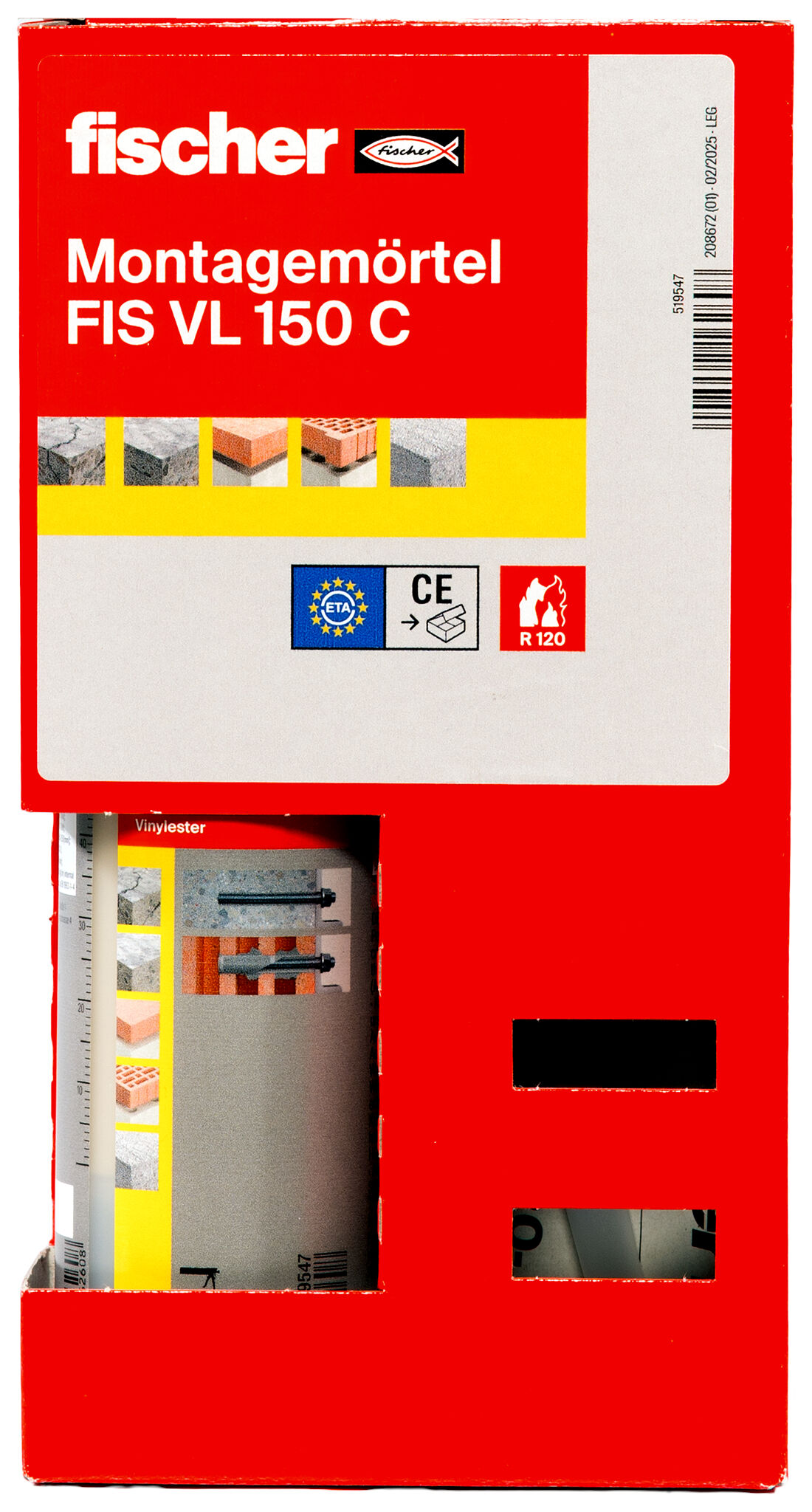 Verpackung: "fischer Montagemörtel FIS VL 150 C"