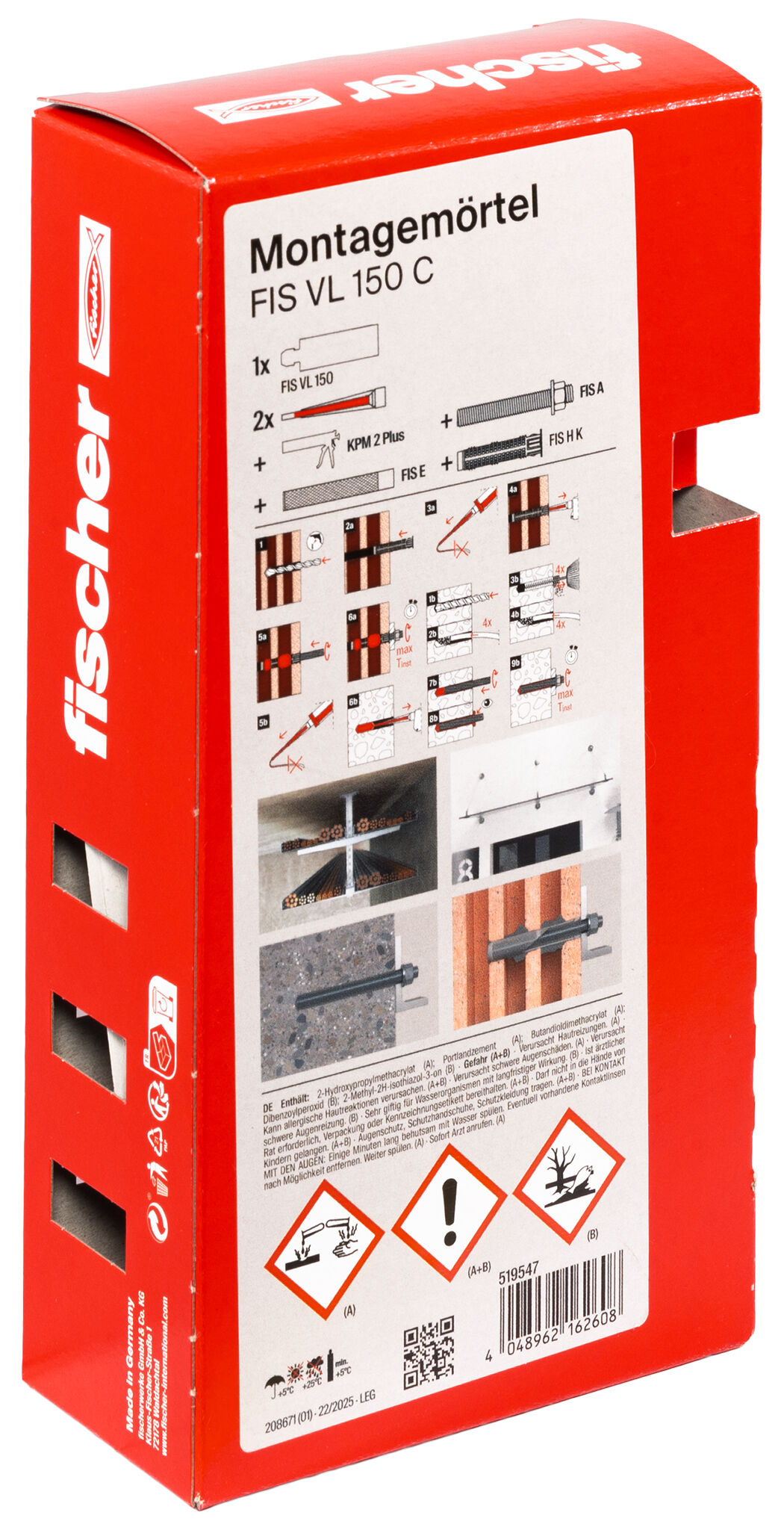 Produktbild: "fischer Montagemörtel FIS VL 150 C"