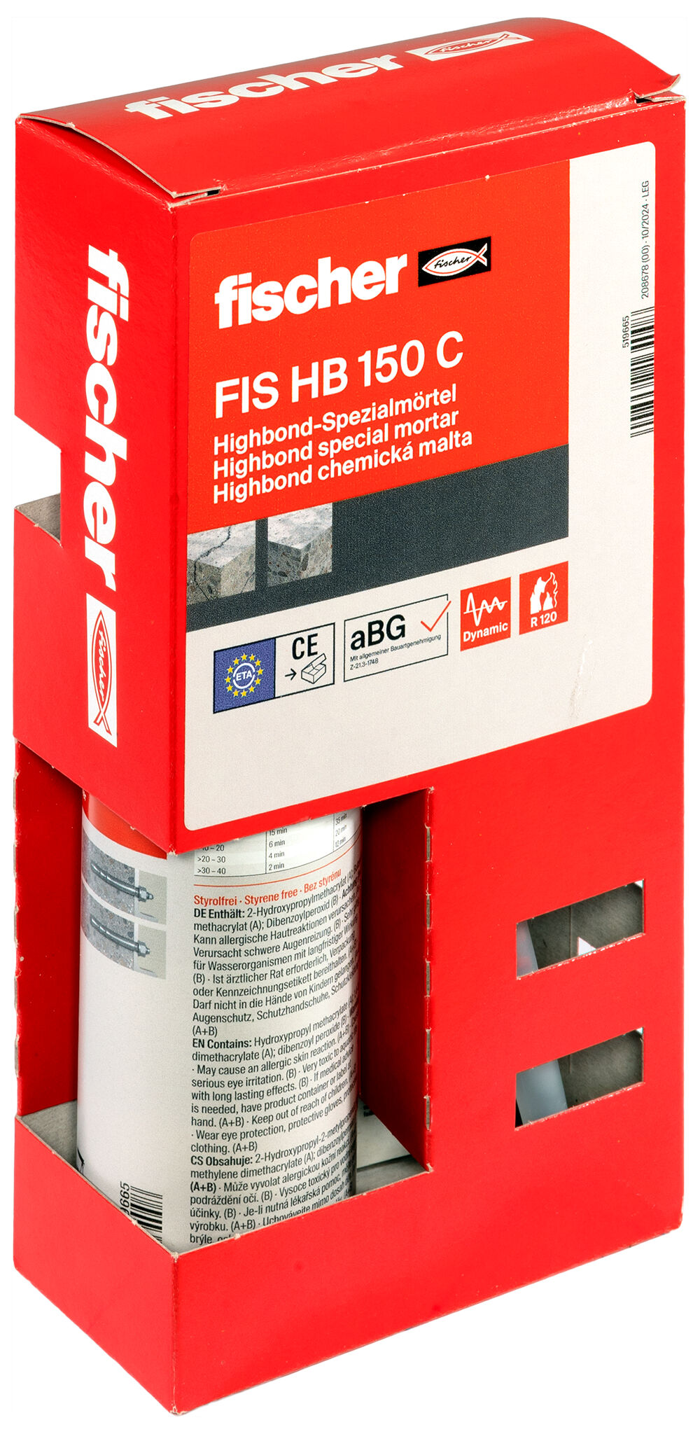 Product Picture: "fischer injection mortar FIS HB 150 C"