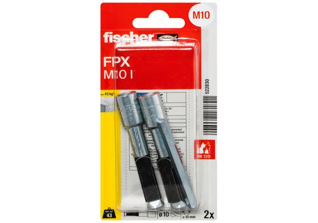 Packaging: "Anclaje FPX-I M10 para hormigón SB"