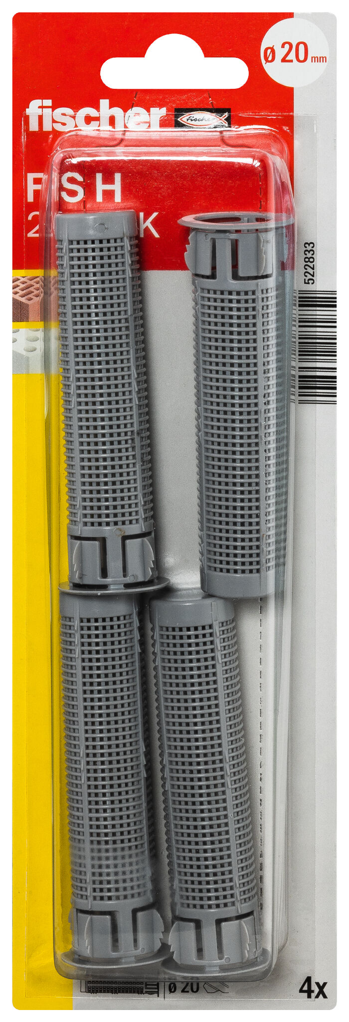 Verpackung: "fischer Injektions-Ankerhülse FIS H 20 x 85 K Kunststoff"