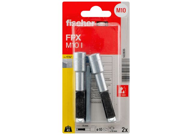 Packaging: "fischer kotva do pórobetónu FPX-I M10 SB"