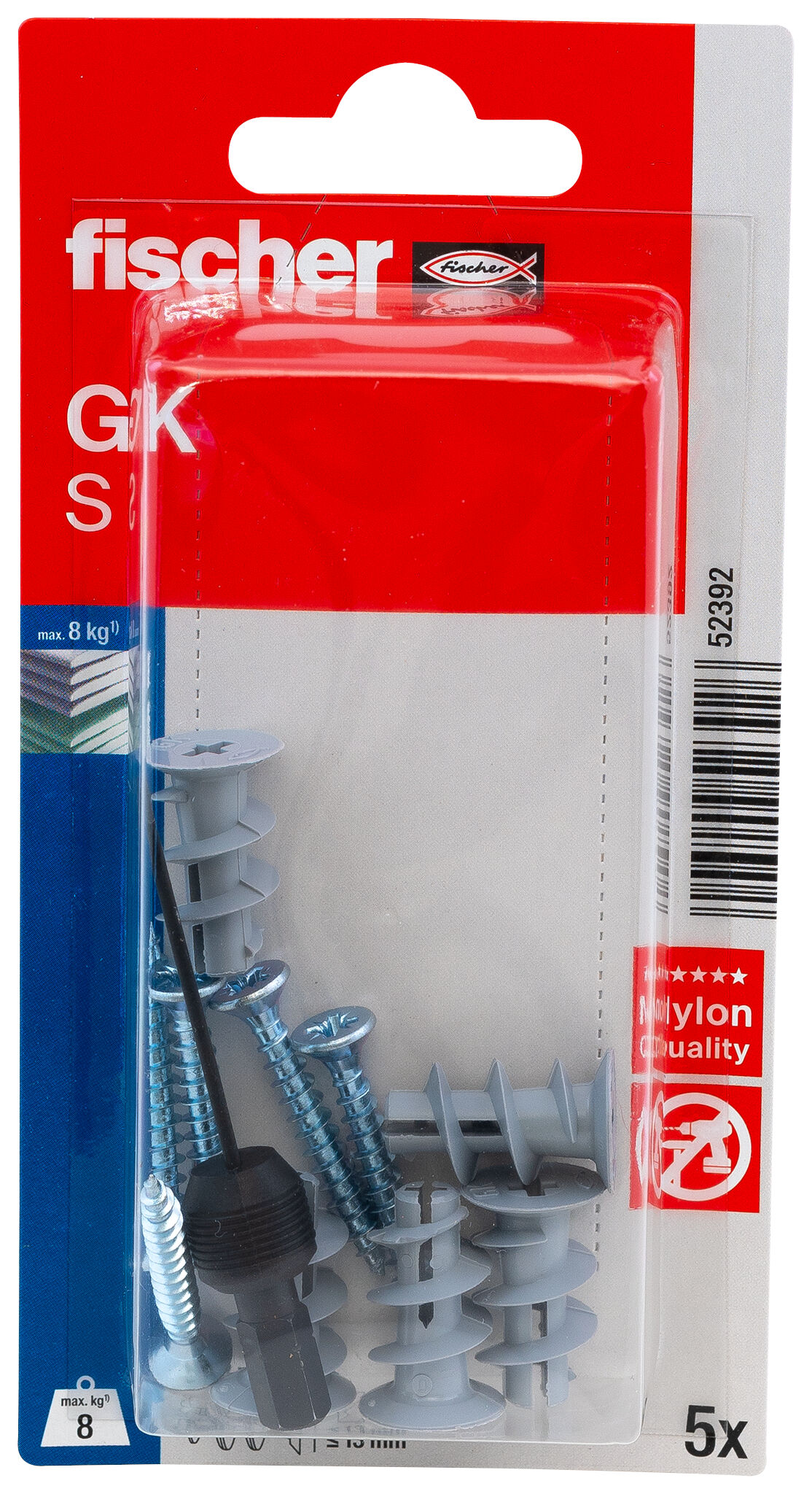 Packaging: "fischer Plasterboard fixing GKS K SB-card"