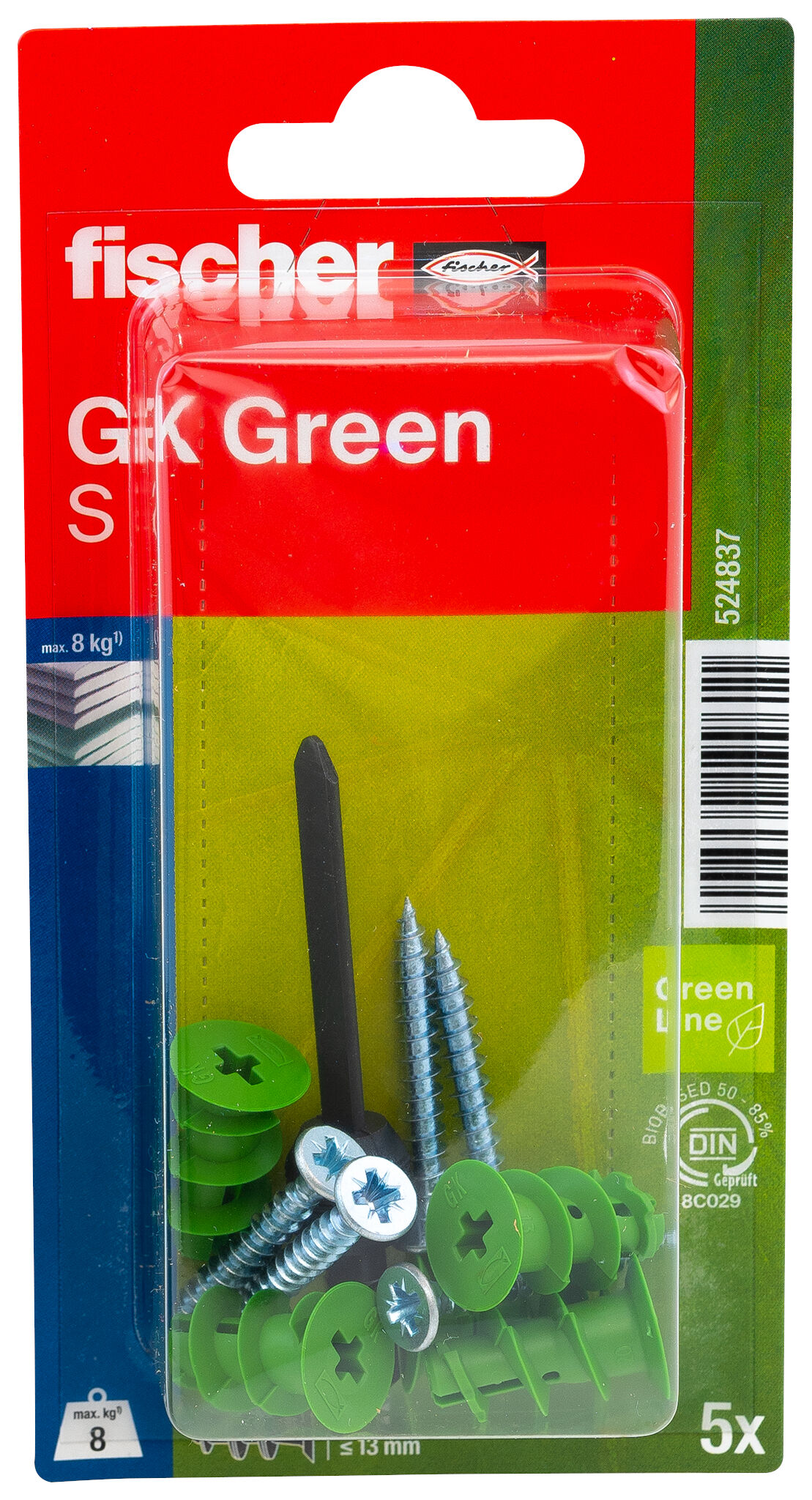 Packaging: &quot;fischer Plasterboard fixing GK Green S K&quot;