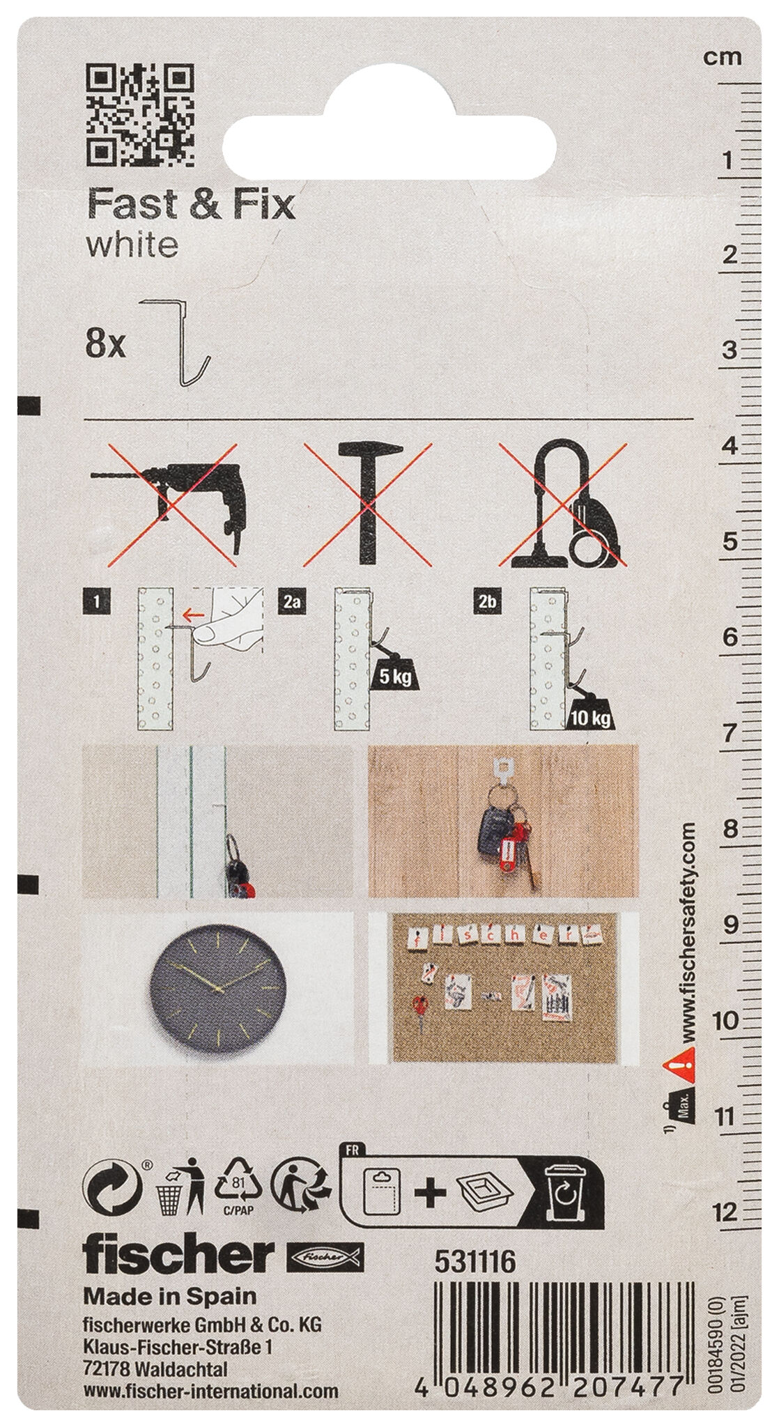 Packaging: "fischer Fast & Fix white SB-card"
