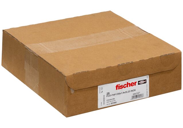 Verpackung: "fischer Trennscheibe FCD-FHP 230 x 1,9 x 22,23 Inox"