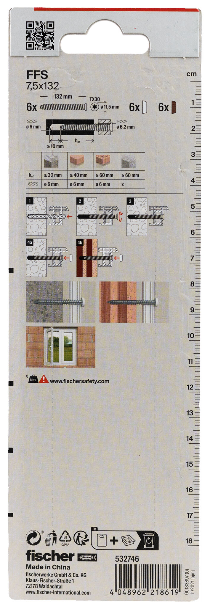 Confezione: "FFS 7,5X132 K"