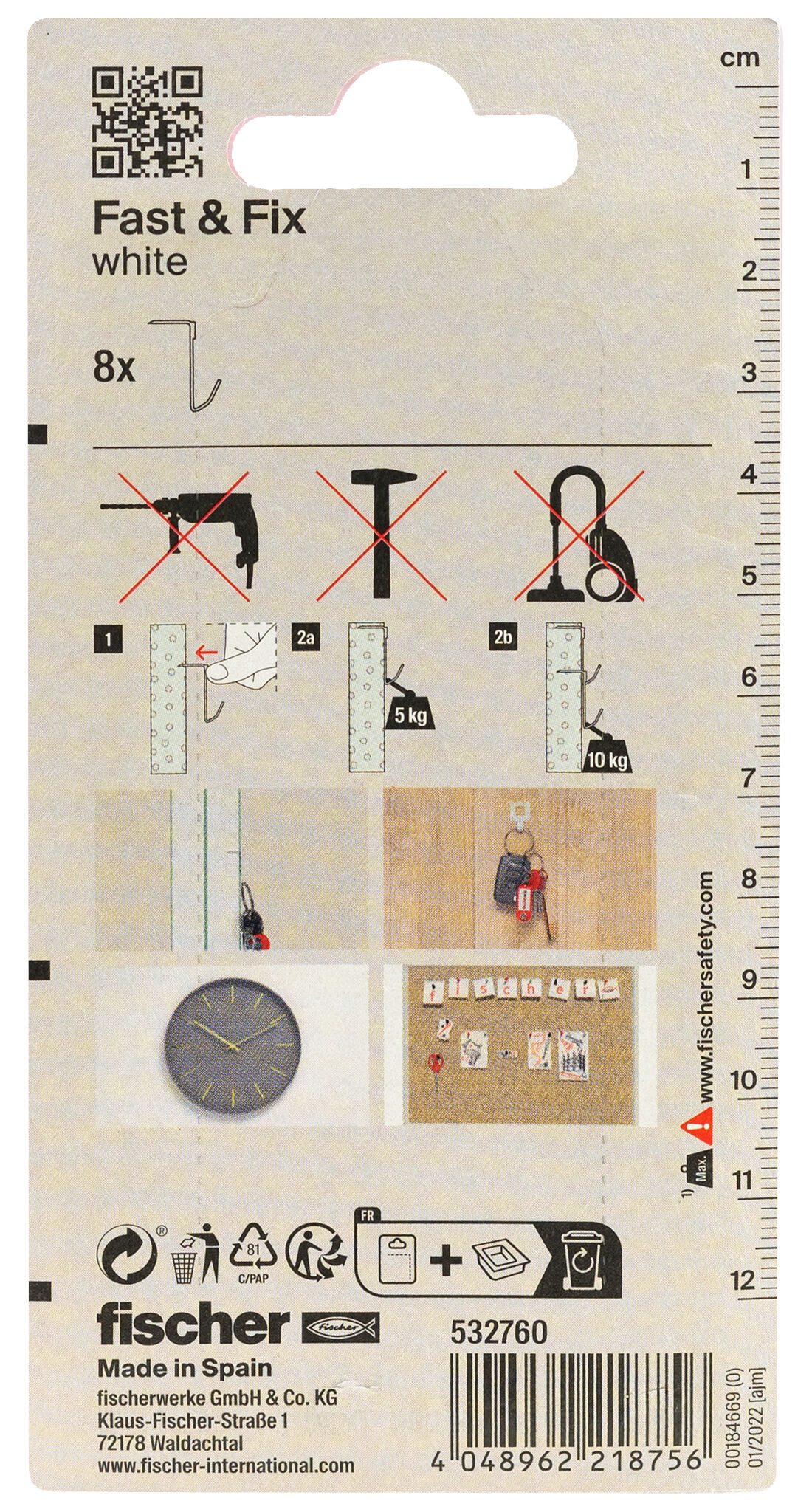 Packaging: "fischer Fast & Fix white SB-card"