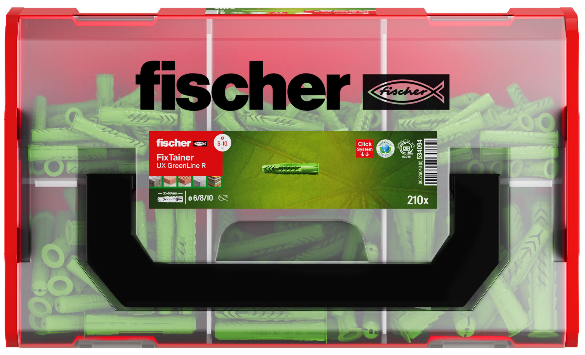Product Picture: "fischer FixTainer - UX GreenLine"
