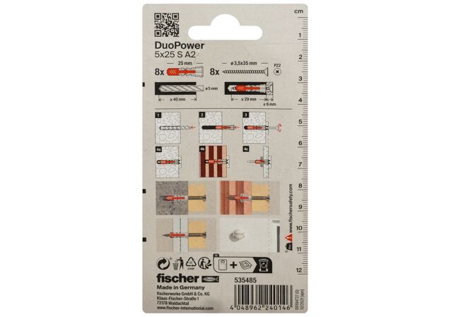 Packaging: "DuoPower 5 x 25 S A2 K NV"