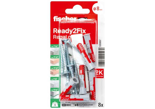 Packaging: "fischer DuoPower 8 x 40 RB"