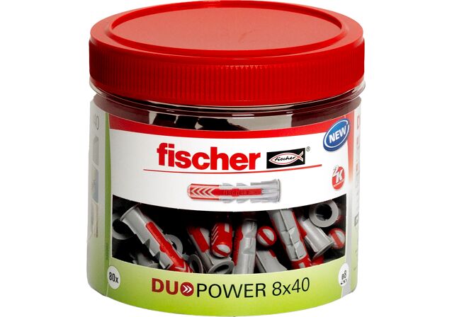 Produktbild: "fischer DuoPower 8 x 40 Runddose"