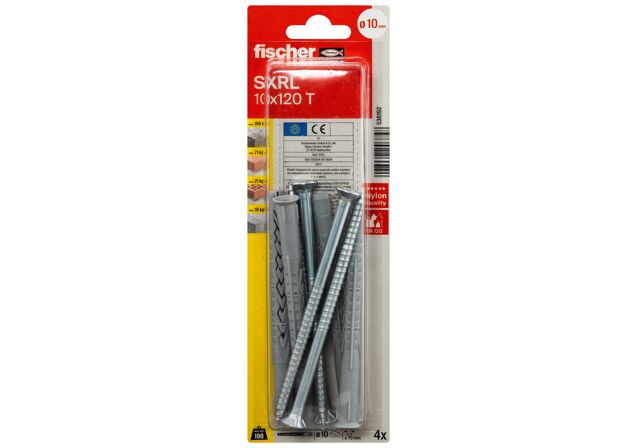 Packaging: "fischer Constructieplug SXRL 10 x 120 T verzonken kop"