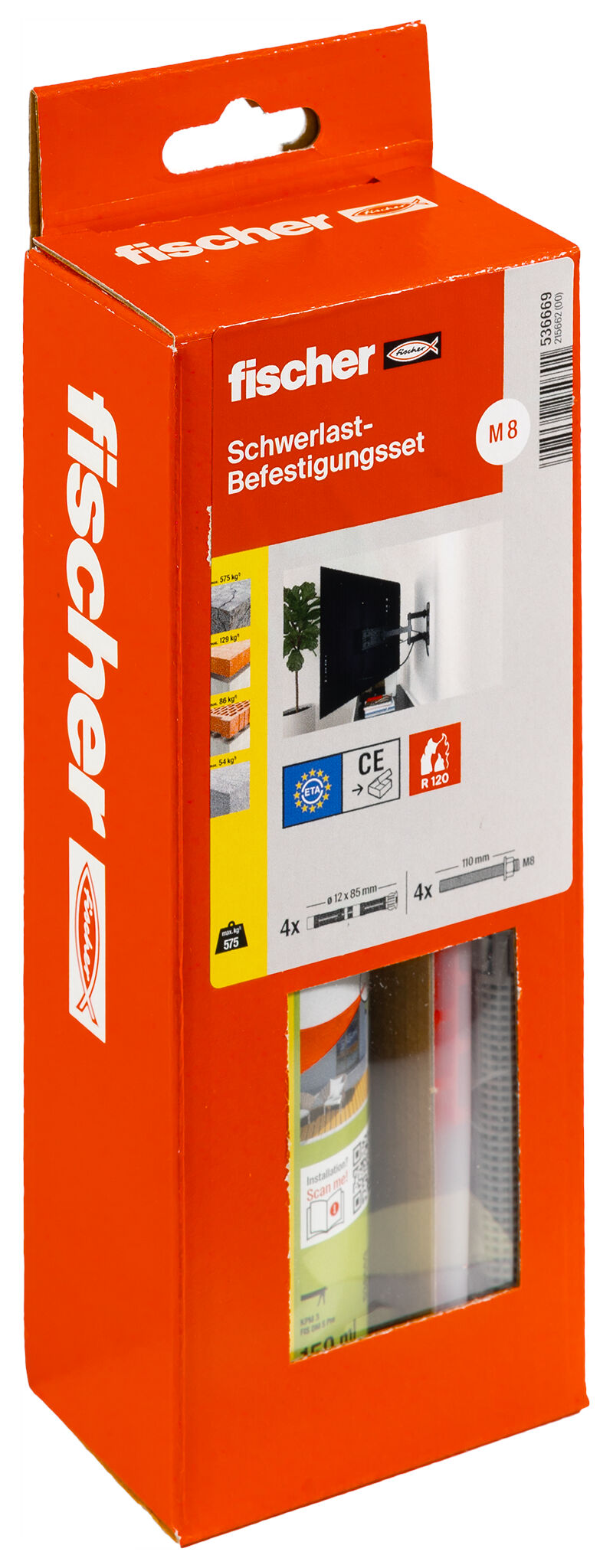 Produktbild: "fischer Schwerlast-Befestigungsset Ankerstange M8"